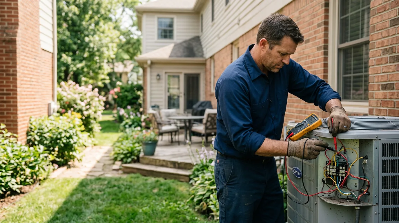 HVAC technician working near Reader, WV